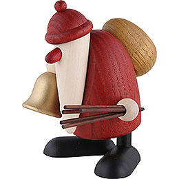 Weihnachtsmann mit Glocke und Rute  -  9cm