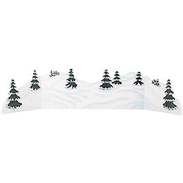 Winter Landscape Diorama  -  100 - 115x24cm / 39 - 45x9,5 inch